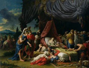 Døden til kona til Darius III (399-330 f.Kr.) 1785
